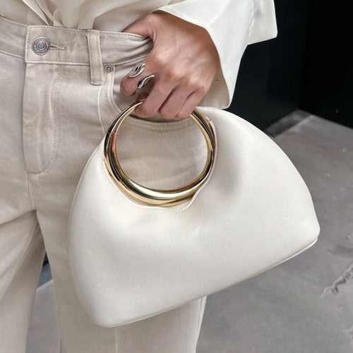 Metal Ring Cloud Evening Bag - KaleaBoutique.com