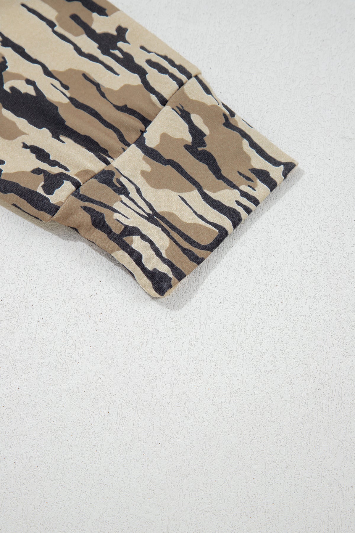 KaleaBoutique Comfortable Camouflage Zipper Collar Front Pocket Pullover Sweatshirt - KaleaBoutique.com