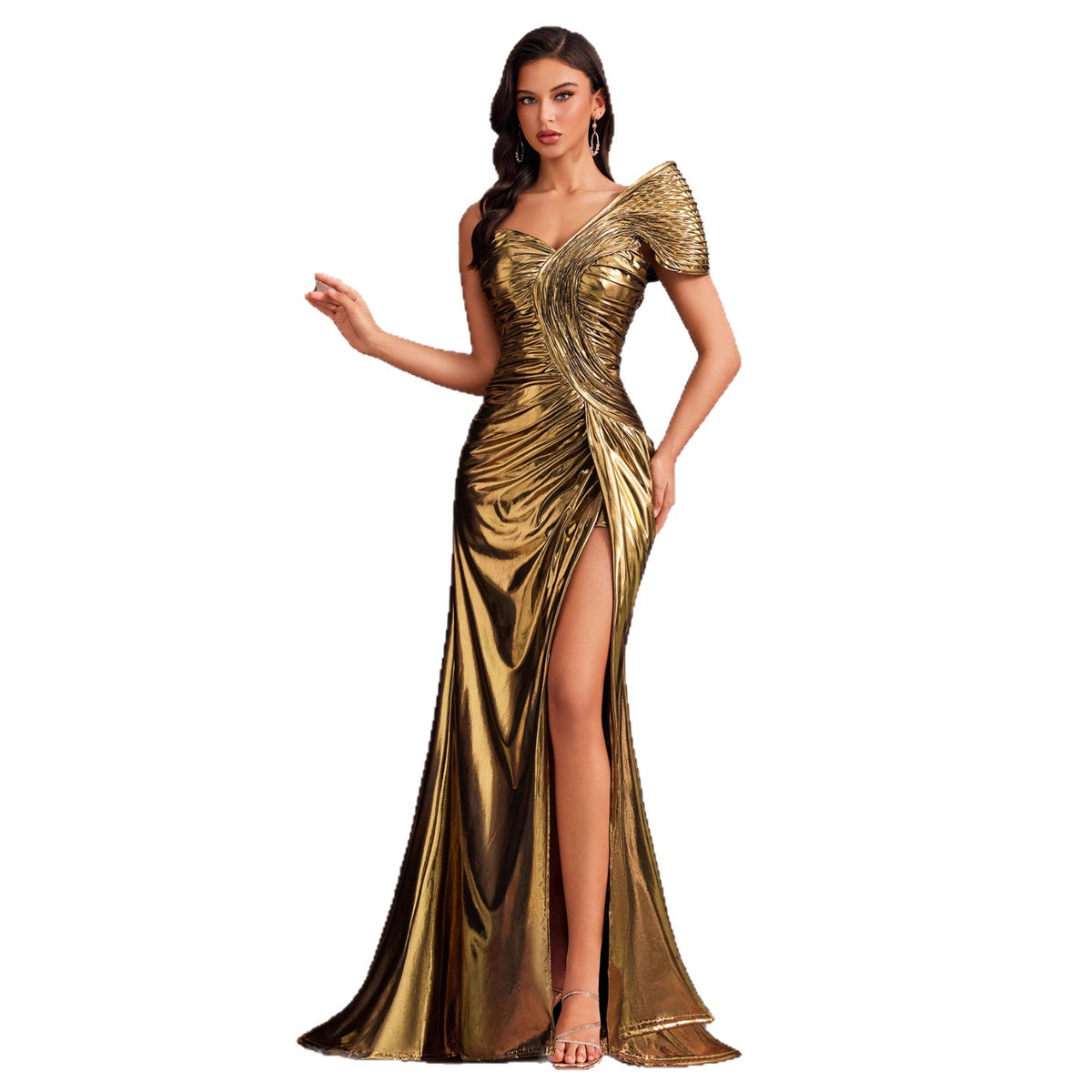 Design-conscious Fish-scale Structured Elegant Evening Gown - KaleaBoutique.com