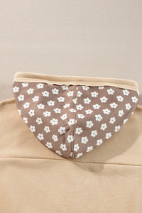 KaleaBoutique Stylish Floral Patchwork Star Pattern Drawstring Hoodie - KaleaBoutique.com
