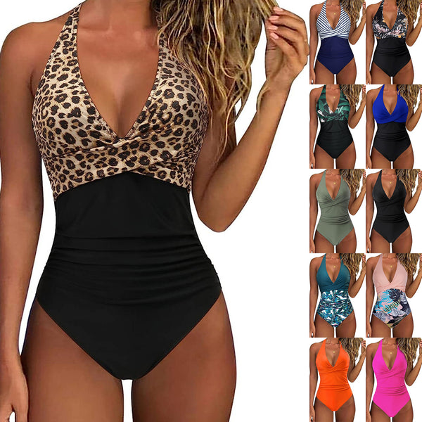 Leopard, Floral & Solid One-Piece Swimsuit by Kalea Boutique - KaleaBoutique.com
