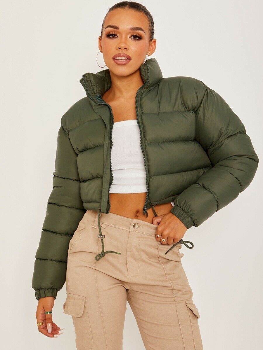Women’s Short Loose-Fit Padded Jacket - KaleaBoutique.com