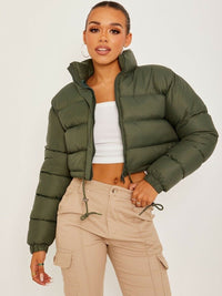 Women’s Short Loose-Fit Padded Jacket - KaleaBoutique.com