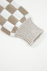KaleaBoutique Stylish Checkered Open Front Drop Shoulder Cardigan - KaleaBoutique.com