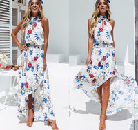 Beach Flowers Print Dress Bohemian Style Long Dress Summer - KaleaBoutique.com