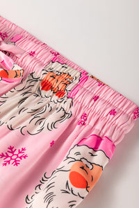 KaleaBoutique Comfortable Santa Claus Snowflake Long Sleeve Shirt Christmas Pajama Set - KaleaBoutique.com
