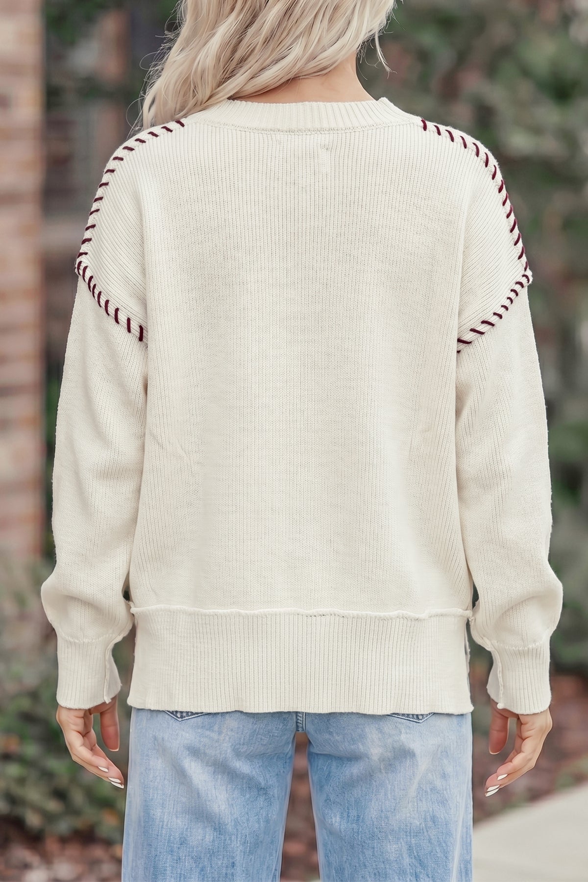 Drop Shoulder Game Day Letter Print Pullover Sweater - KaleaBoutique.com