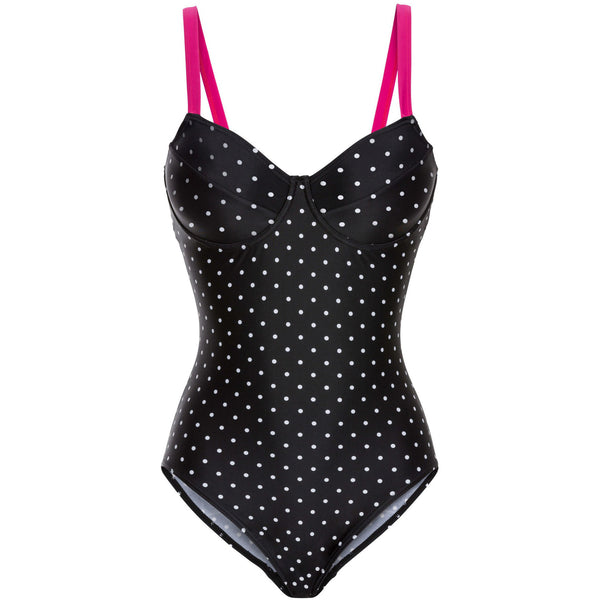 Women's Retro Polka Dot One-Piece Swimsuit by Kalea Boutique - KaleaBoutique.com