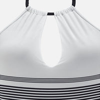 One-piece striped swimsuit - KaleaBoutique.com