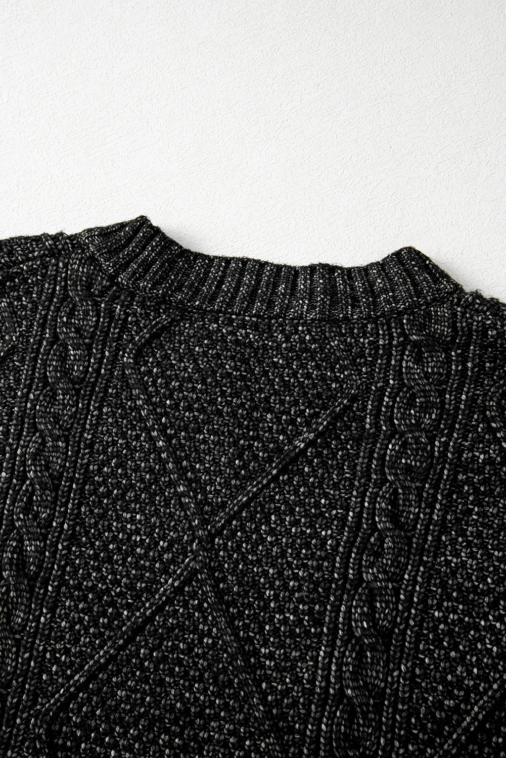 KaleaBoutique Stylish Cable Knit Drop Shoulder Loose Fit Sweater Dress - KaleaBoutique.com