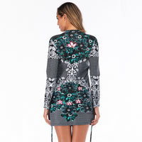Onyx Long Sleeve One Piece Swimsuit - KaleaBoutique.com
