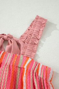 KaleaBoutique Stylish Ruffled Straps Ribbon Knot Flowy Vacation Maxi Dress - KaleaBoutique.com
