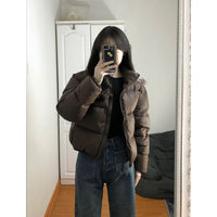 Women’s Short Loose-Fit Puffer Jacket - KaleaBoutique.com