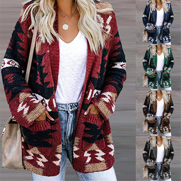 KaleaBoutique Women's Loose-Fit Holiday Knit Cardigan - KaleaBoutique.com