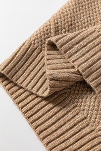 KaleaBoutique Stylish Cable Knit Drop Shoulder Loose Fit Sweater Dress - KaleaBoutique.com