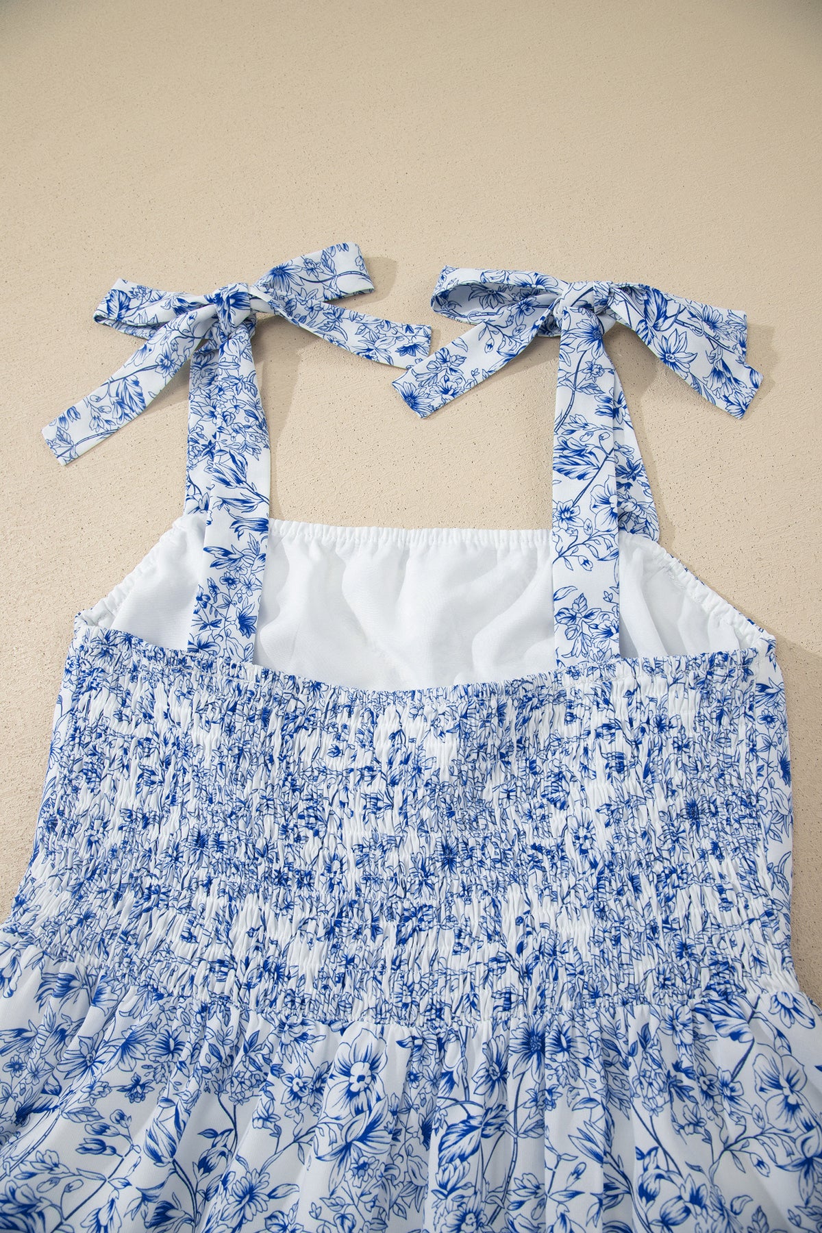 KaleaBoutique Stylish Floral Print Knot Straps High Waist Flared Maxi Dress - KaleaBoutique.com