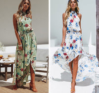 Beach Flowers Print Dress Bohemian Style Long Dress Summer - KaleaBoutique.com