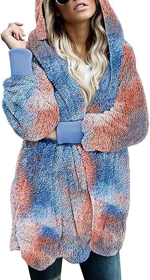 Women's Hooded Plush-Texture Longline Coat - KaleaBoutique.com
