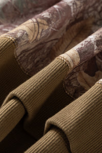 KaleaBoutique Comfortable Abstract Camo Print Color Block Detail Baggy Pullover Sweatshirt - KaleaBoutique.com