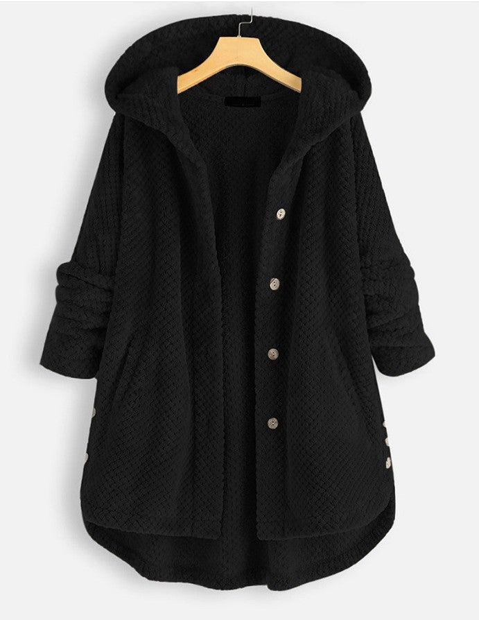 KaleaBoutique Women's Hooded Velvet-Look Sweatshirt Coat - KaleaBoutique.com
