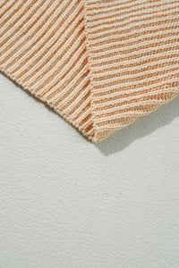 Cable Knit Drop Shoulder Side Slits Loose Sweater - KaleaBoutique.com