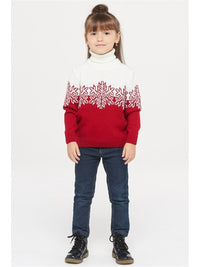 Women's Red and White Snowflake Christmas Sweater Dress & Matching Family Sweaters - KaleaBoutique.com