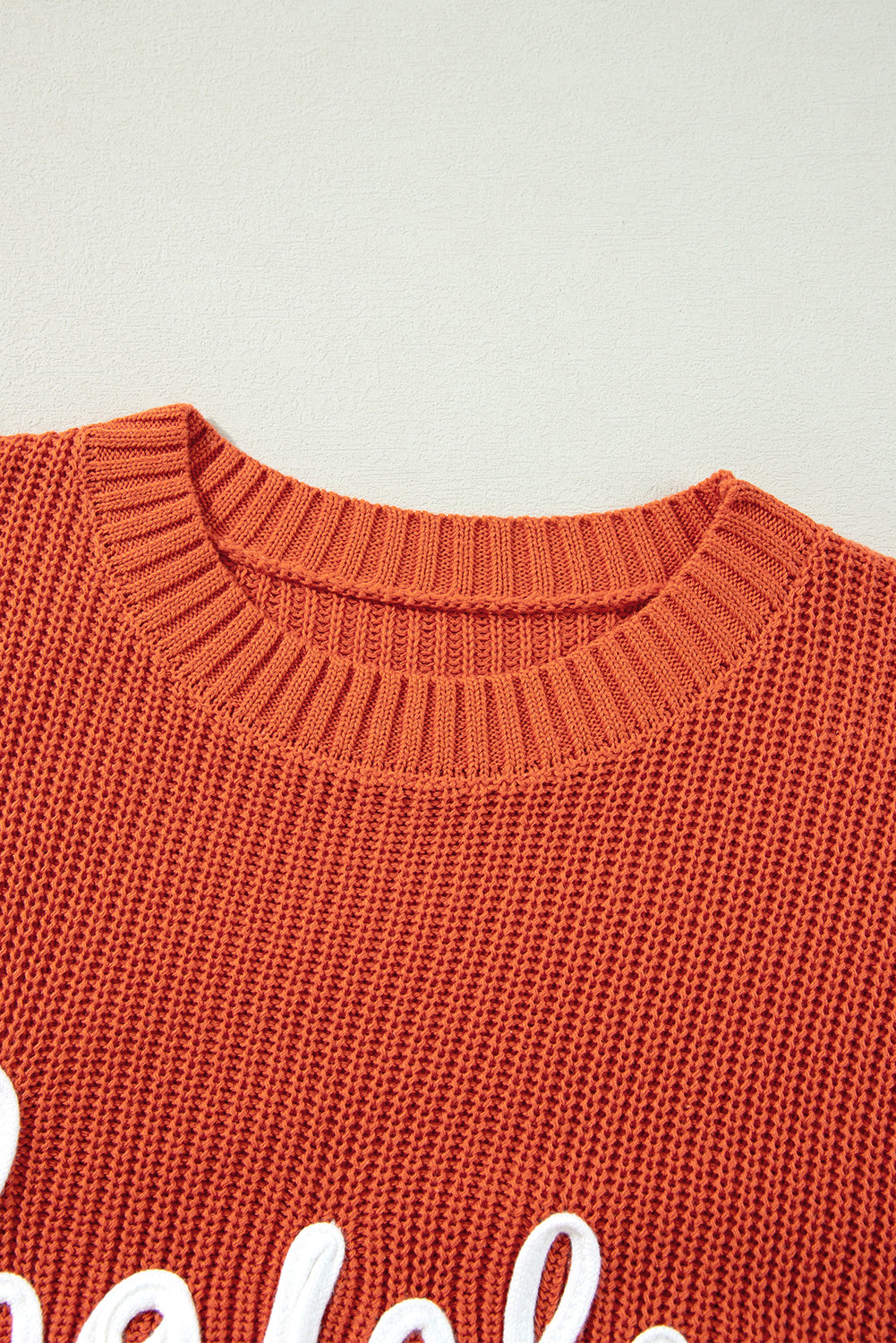 KaleaBoutique Thanksgiving Letter Graphic Crew Neck Sweater - KaleaBoutique.com