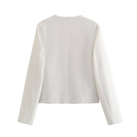KaleaBoutique Women's Textured Button-Detail Jacket - KaleaBoutique.com