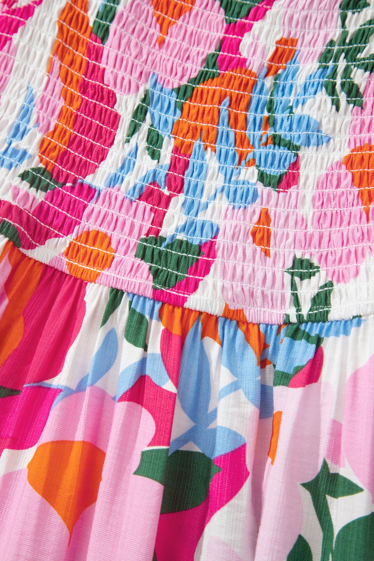 KaleaBoutique Comfortable Floral Print Adjustable Straps Smocked High Waist Sundress - KaleaBoutique.com