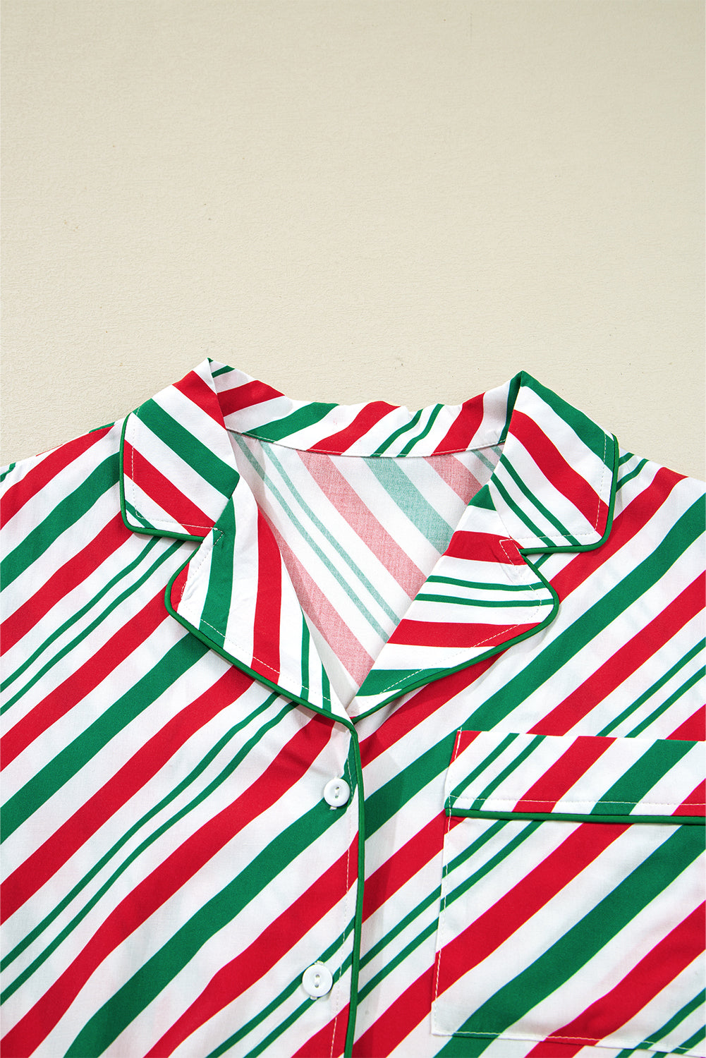 KaleaBoutique Comfortable Contrast Velvet Ribbon Knot Christmas 2pcs Pajama Set - KaleaBoutique.com