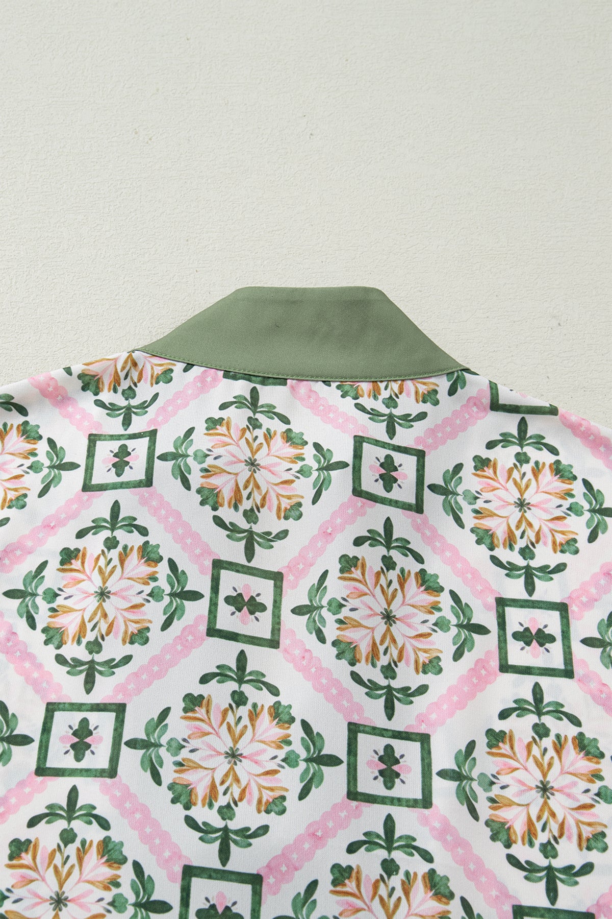 KaleaBoutique Stylish Boho Geometric Flower Print Short Sleeve Loose Mini Dress - KaleaBoutique.com