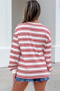 KaleaBoutique Dropped Shoulder Long Sleeve Casual Pullover Top - KaleaBoutique.com