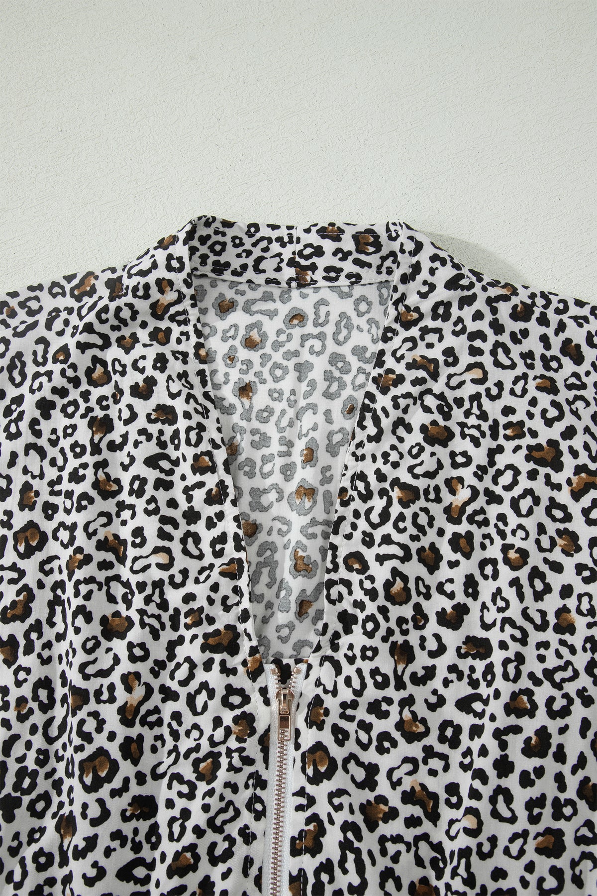 KaleaBoutique Stylish Leopard Zip Front V Neck Cinched Waist Sleeveless Maxi Dress - KaleaBoutique.com