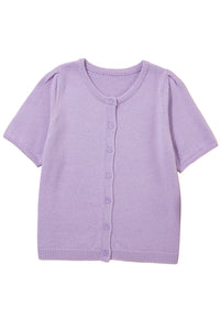 KaleaBoutique Comfortable Short Sleeve Soft Cardigan Sweater T Shirt - KaleaBoutique.com