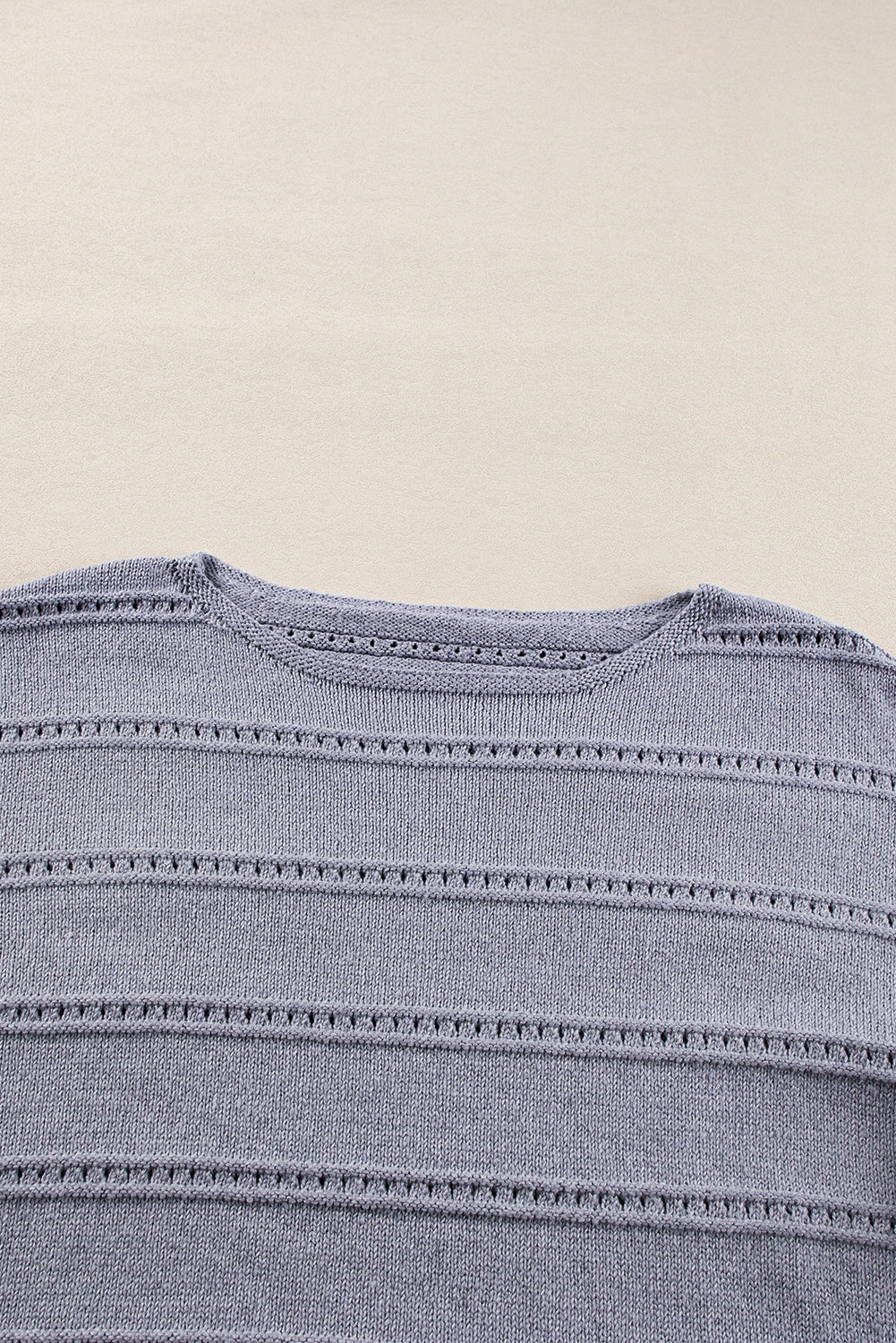 KaleaBoutique Boat Neck Drop Shoulder Pointelle Knit Sweater - KaleaBoutique.com