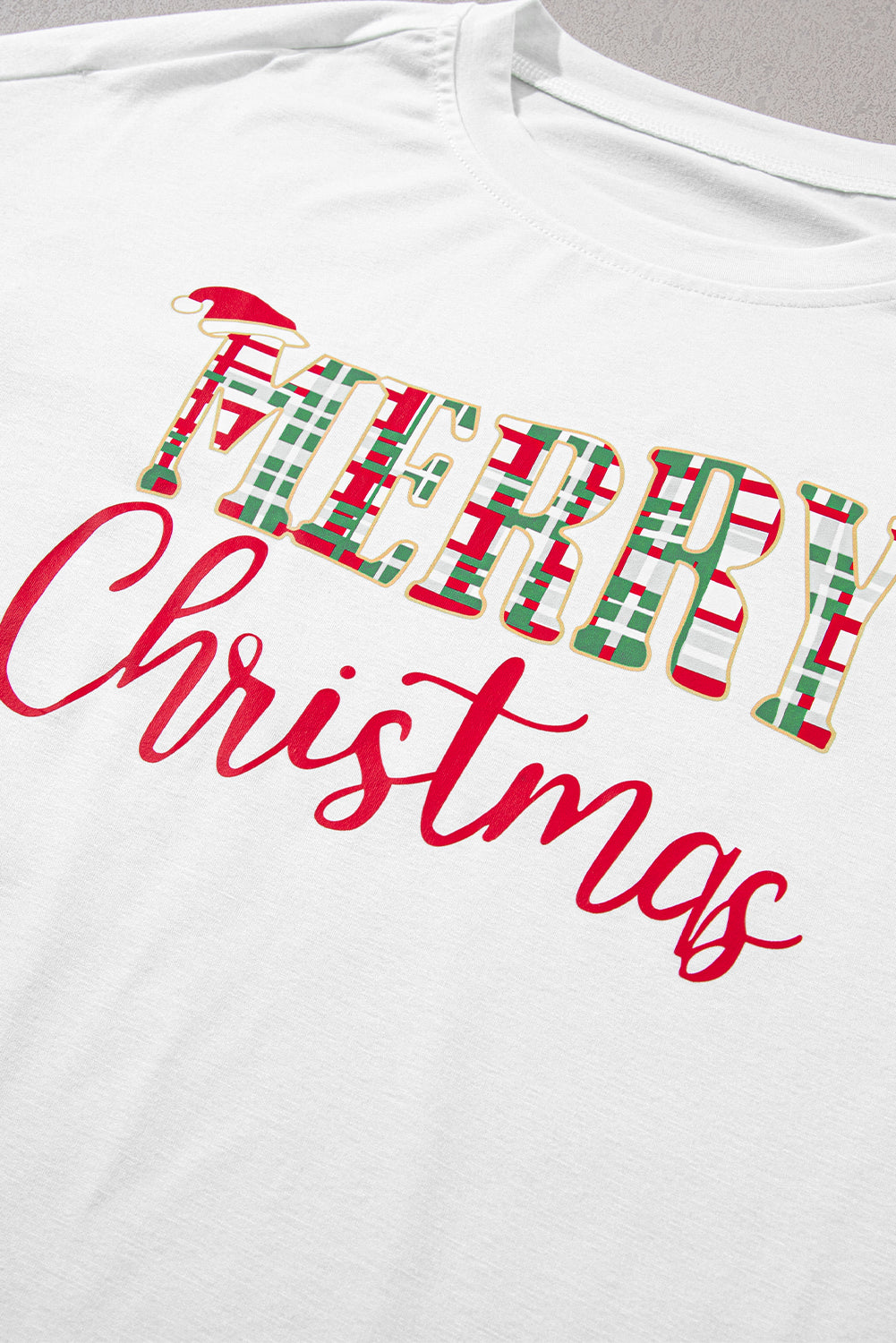 KaleaBoutique Stylish Merry Christmas Plaid Print Two Piece Lounge Set - KaleaBoutique.com