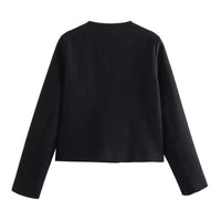 KaleaBoutique Women's Textured Button-Detail Jacket - KaleaBoutique.com