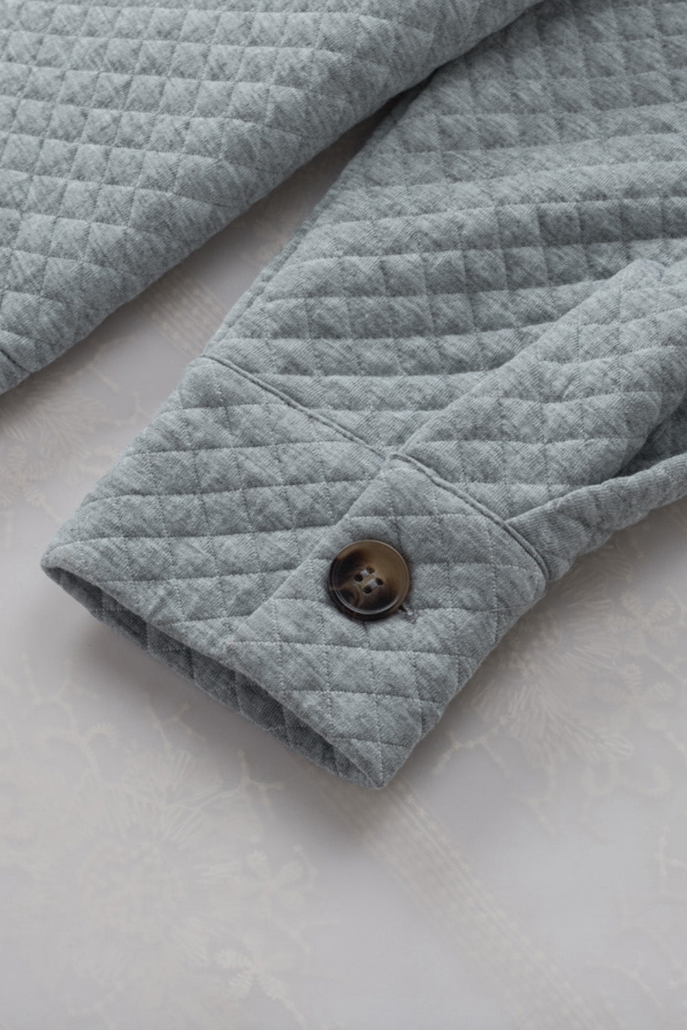 Retro Quilted Flap Pocket Button Shacket - KaleaBoutique.com