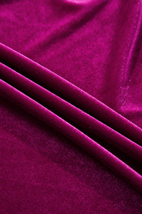 KaleaBoutique Velvet Short Sleeve Shirred Waist Tiered Maxi Dress - KaleaBoutique.com