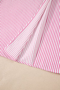 KaleaBoutique Stylish Frilled Detail Half Buttons Short Sleeve Long Dress - KaleaBoutique.com