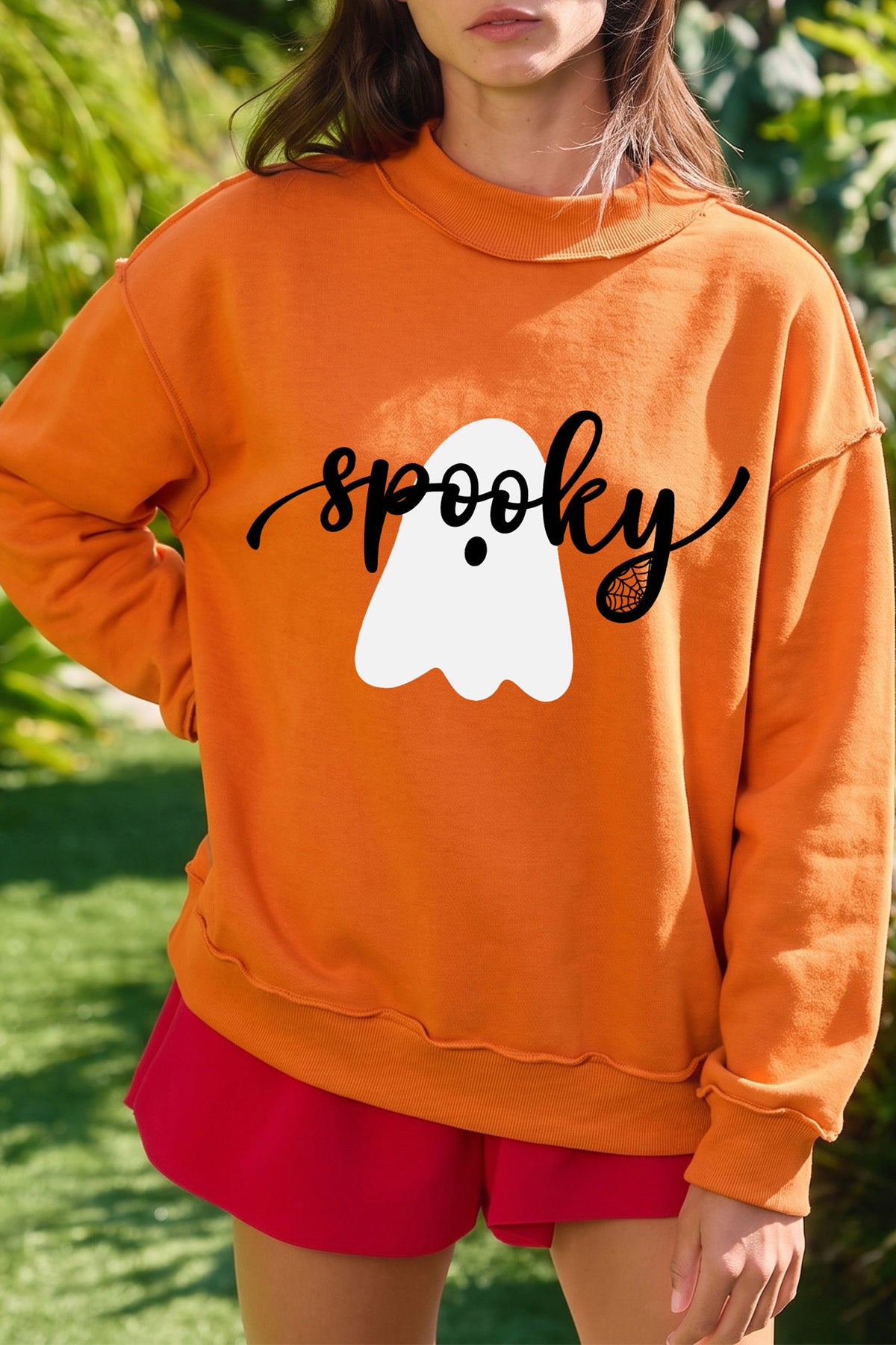 Carrot Reversible Ghost BOO Halloween Sweatshirt - KaleaBoutique.com