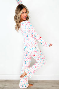 KaleaBoutique Stylish Christmas Pattern Long Sleeve Top and Wide Leg Pants Set - KaleaBoutique.com