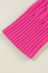 KaleaBoutique Solid Cable Knit High Neck Drop Shoulder Sweater - KaleaBoutique.com