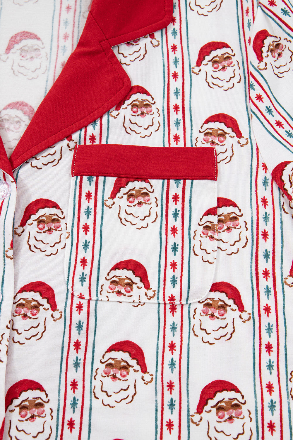 KaleaBoutique Stylish Santa & Stripes Ruffle PJ Set - KaleaBoutique.com