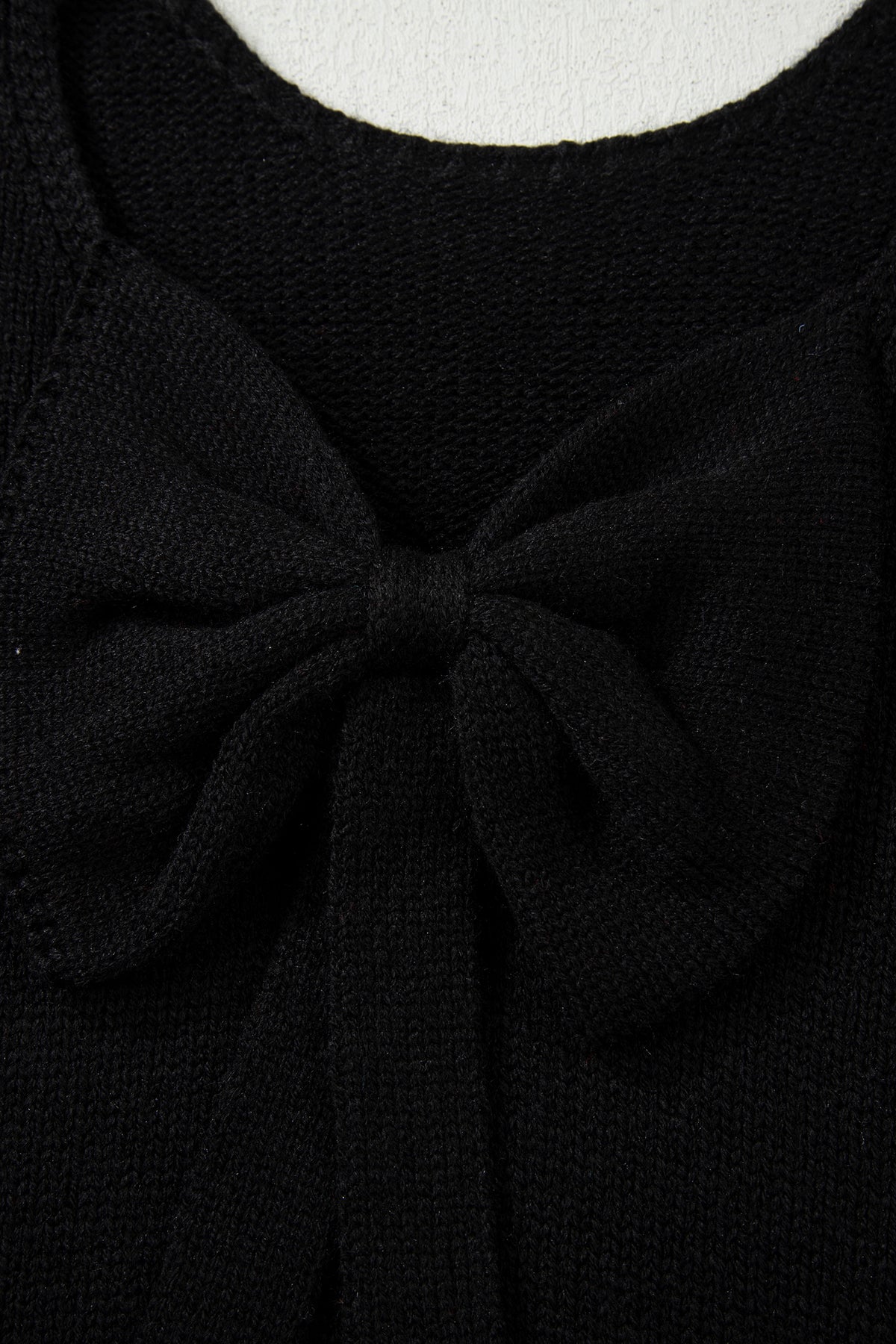 Bow Backless Bubble Sleeve Sweater - KaleaBoutique.com