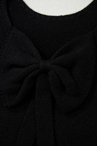 Bow Backless Bubble Sleeve Sweater - KaleaBoutique.com