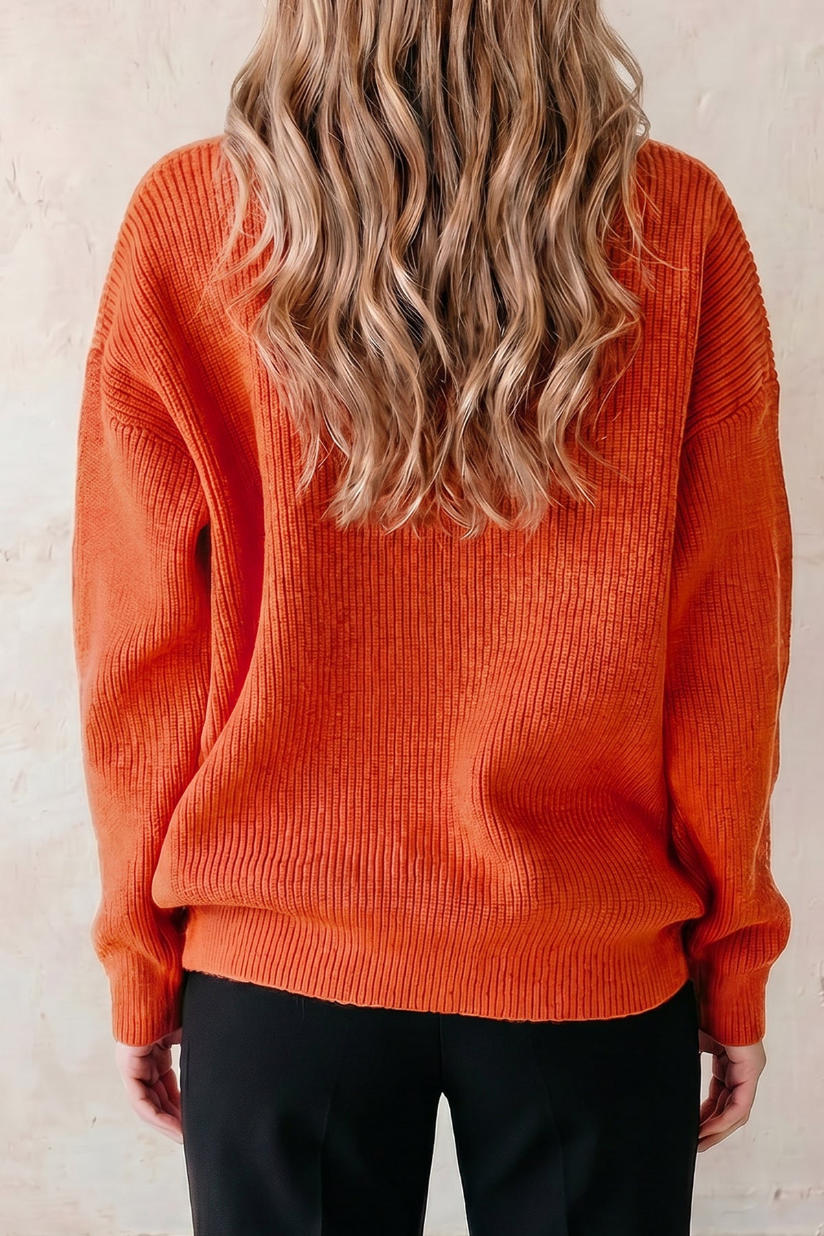 Drop Shoulder Long Sleeve Round Neck Halloween Sweater - KaleaBoutique.com