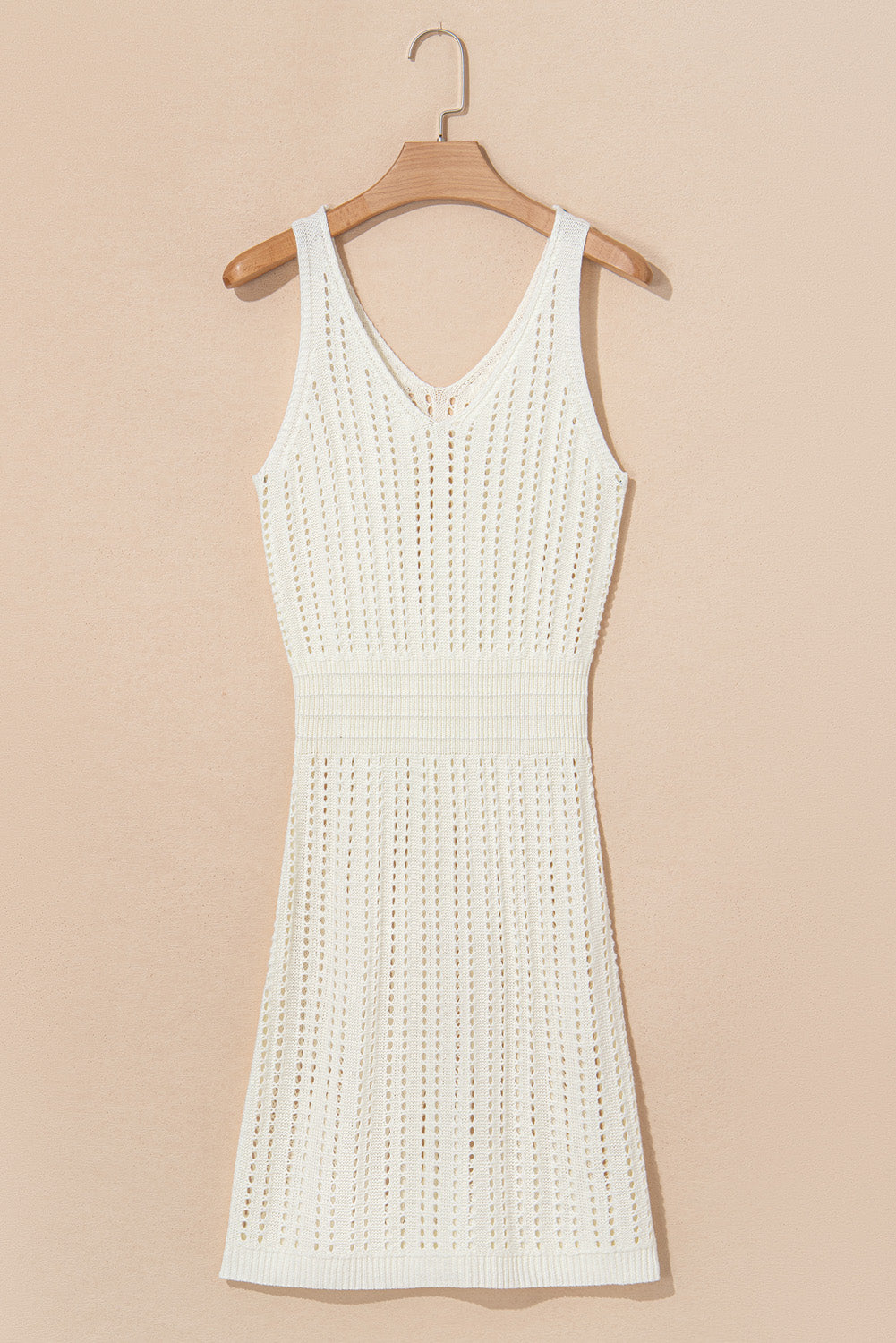 KaleaBoutique Perfect Eyelet Crochet Sleeveless V Neck Beach Dress - KaleaBoutique.com