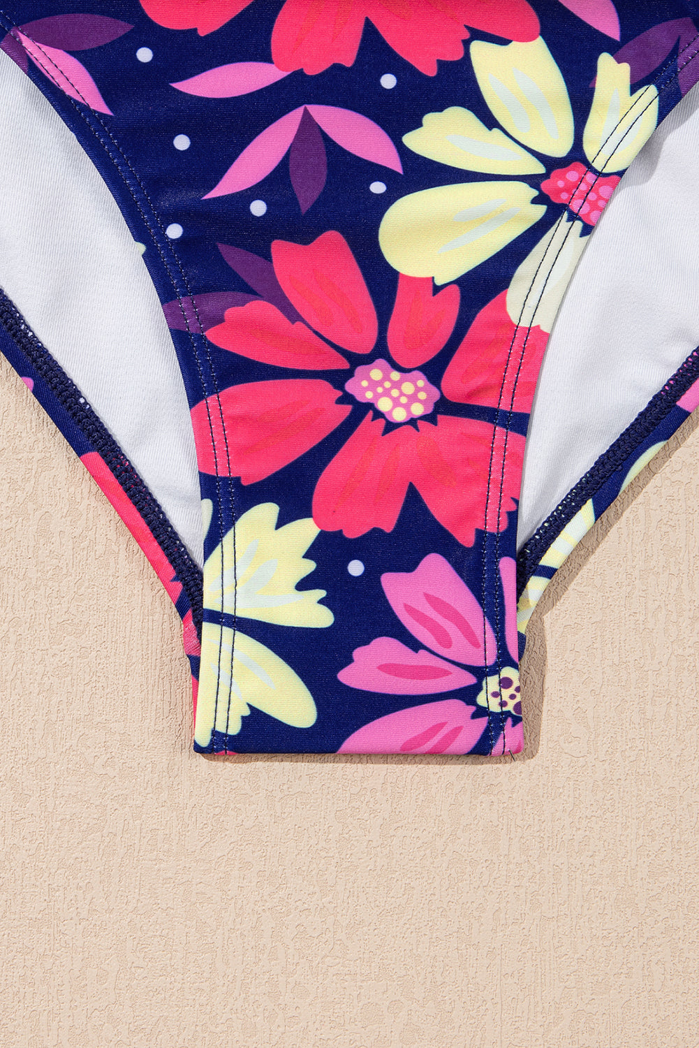 KaleaBoutique Stylish V Neck Ruffled Hem Floral Bottom Tankini 2 Piece Set - KaleaBoutique.com