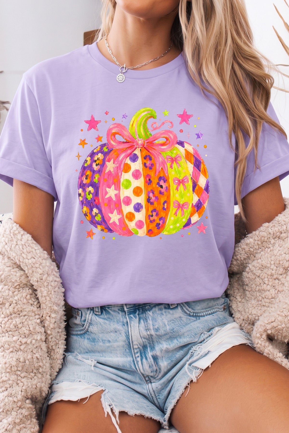 KB Orchid Petal Playful Pumpkin Halloween Tee - KaleaBoutique.com